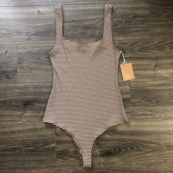 Reformation Other - REFORMATION Striped Bodysuit NWT